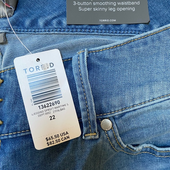 Torrid Jeggings NWT size 22 Short - Picture 5 of 5